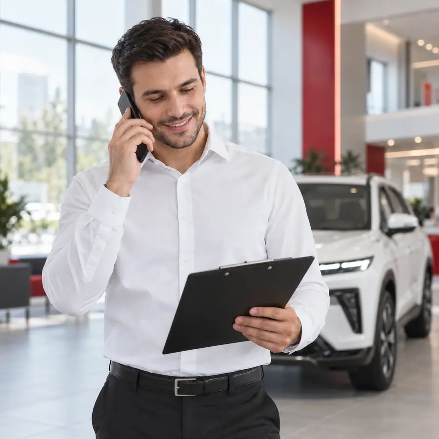 Консультация в светлом автосалоне BAIC